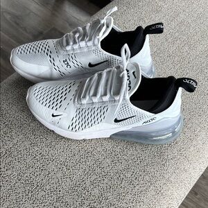 Nike Air Max 270 White and Black Sneakers